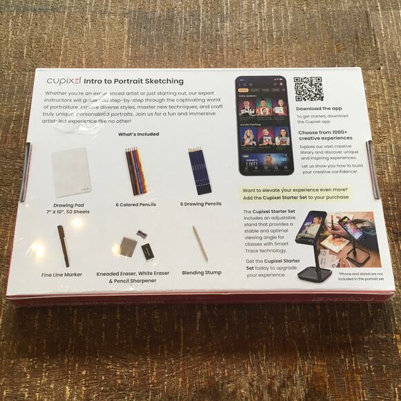 Cupixel Intro to Portrait Sketching And Device Stand Drawing Creativity SEALED - Picture 4 of 8